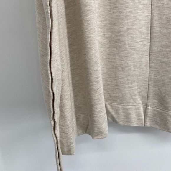 Loft Lounge Oversized Soft & Cozy kaftan Sleeve Casual Cowl Neck Top Oatmeal XS/ - Picture 4 of 11